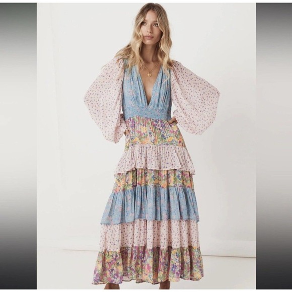 Spell Dolly Ra-Ra Gown in Patchwork Size S - Picture 8 of 8